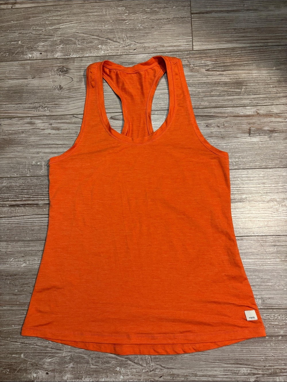 Vuori Orange Racerback Tank- Medium